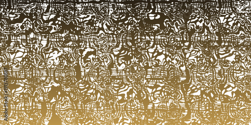 Smooth flowing golden shapes create a serene atmosphere eps 10