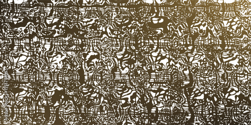 Smooth flowing golden shapes create a serene atmosphere