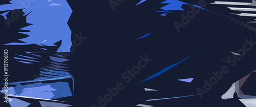 ABSTRACT - Irregular colorful geometric forms