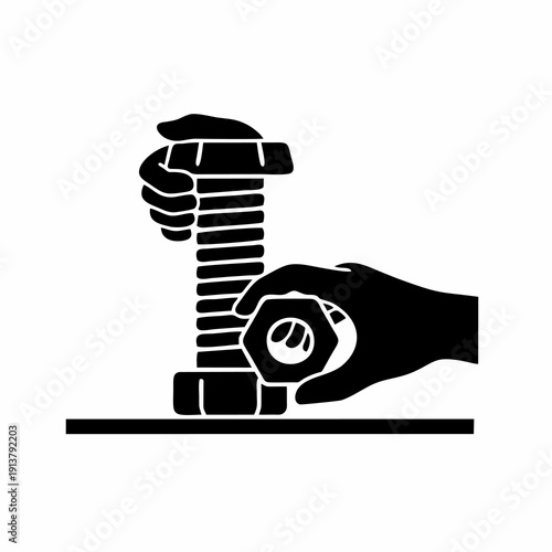 bolt silhouette vector