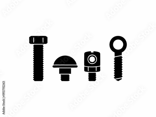 bolt silhouette vector