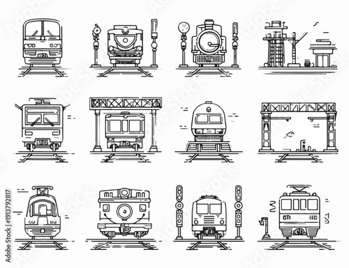 furniture icons set