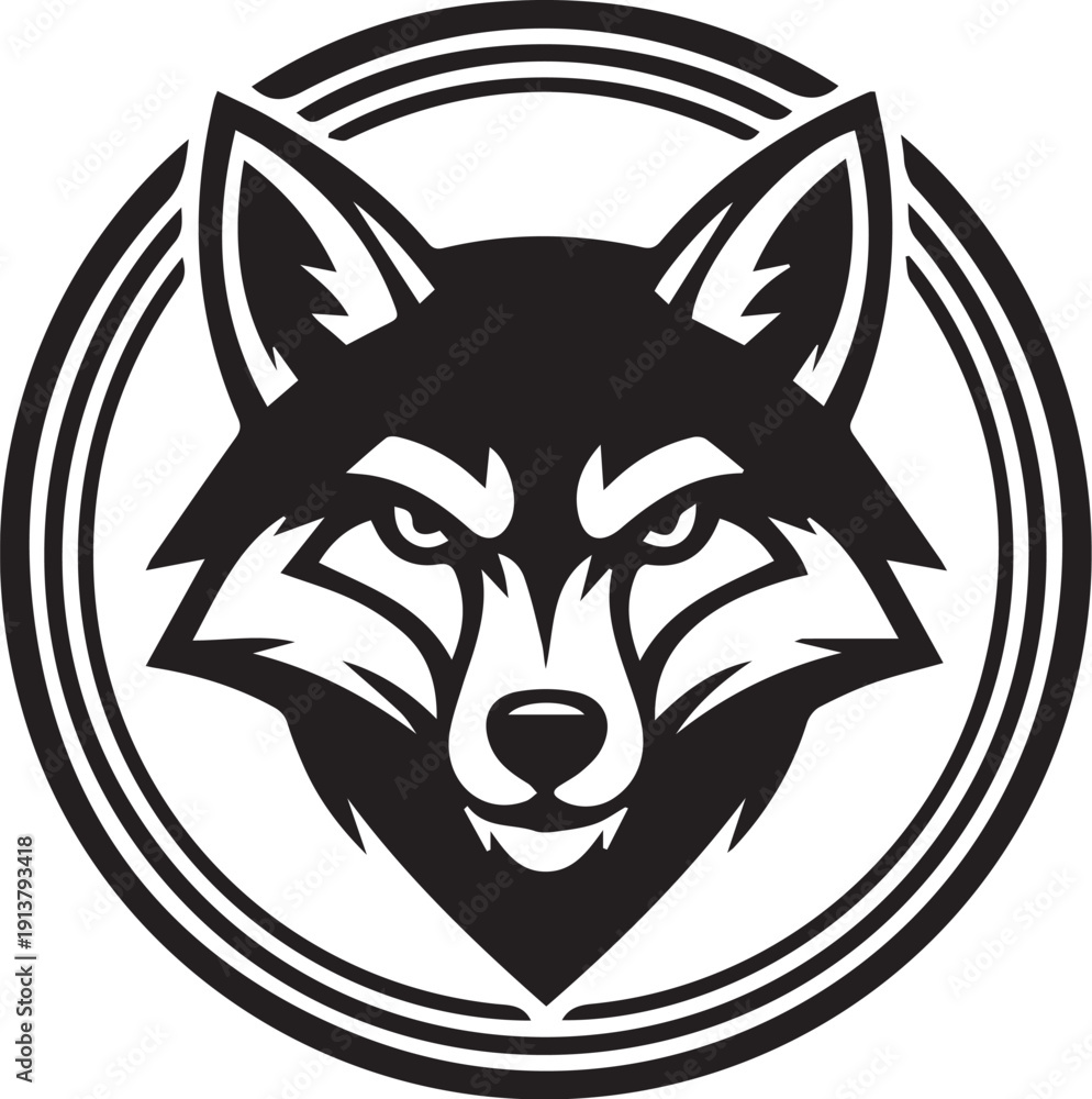 Obraz premium wolf head icon