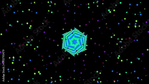 background motion 4K  christmas lights on a tree