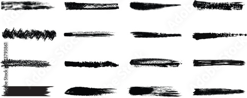 A unique 16 types of brash design illustration