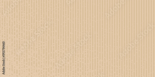 Kraft paper texture seamless pattern. Vector striped cardboard background. Light beige neutral color grainy textured bg. Vintage style backdrop. Light brown banner. Hand crafted collage template.Art