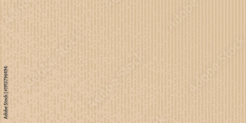 Kraft paper texture seamless pattern. Vector striped cardboard background. Light beige neutral color grainy textured bg. Vintage style backdrop. Light brown banner. Hand crafted collage template.Art