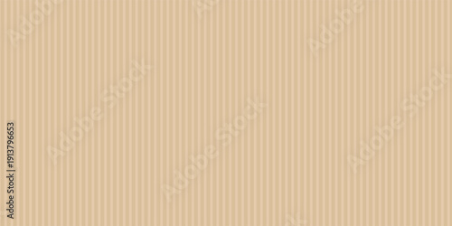 Kraft paper texture seamless pattern. Vector striped cardboard background. Light beige neutral color grainy textured bg. Vintage style backdrop. Light brown banner. Hand crafted collage template.Art