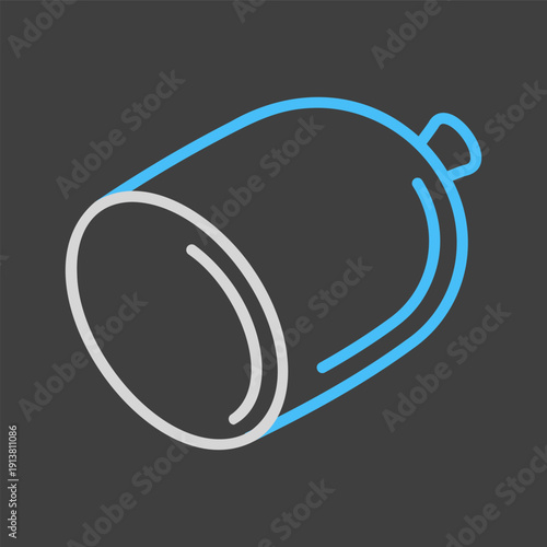 Cooked Sausage Roll Minimalistic Flat Icon