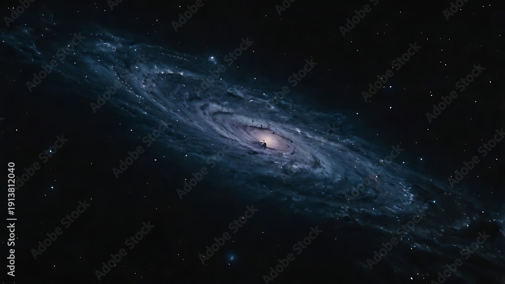 Fototapeta premium Cosmic Void Filled with Dark Matter Energy
