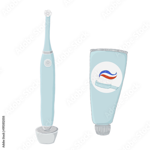 Zahnbürste und Zahnpasta