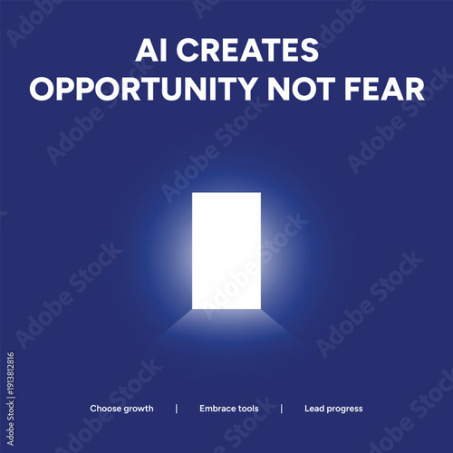 A bright, open doorway symbolizing opportunity created by AI, encouraging growth and embracing new tools.