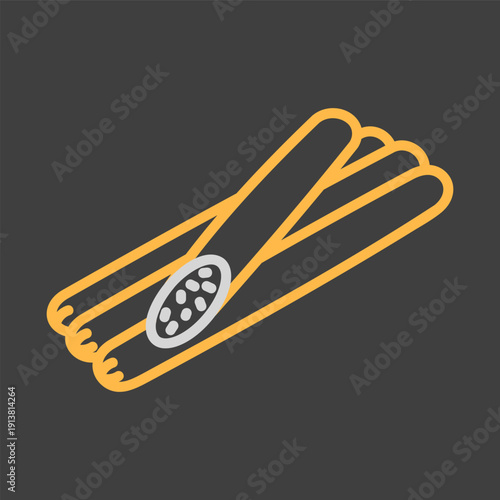 Hunting Sausages Minimalistic Flat Icon Set