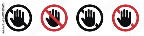 Don't touch vector icons set

