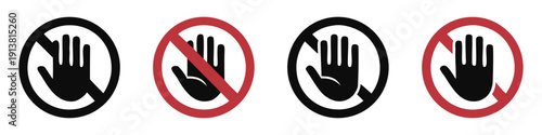 Don't touch vector icons set

