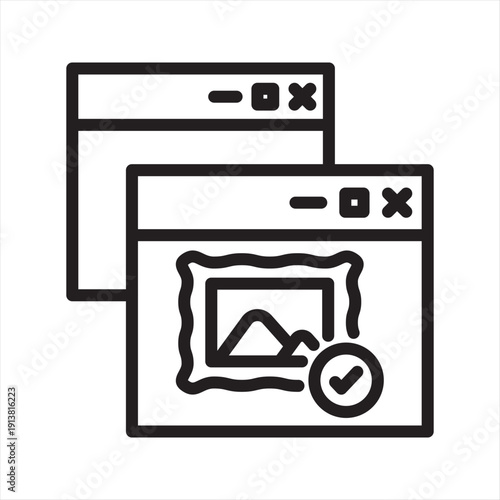 NFT Marketplace virtual economy simple line icon