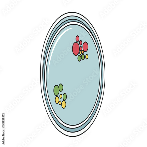 Microscopic View of Biological Cells in a Laboratory Setting