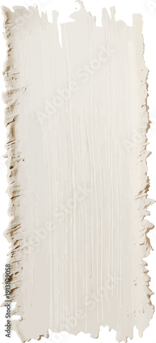 Thick Acrylic Paint Swipe Isolated on White Background