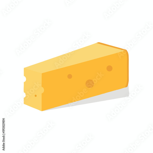 Close up of a Delicious Cheddar Cheese Block for Food and Cooking Concepts