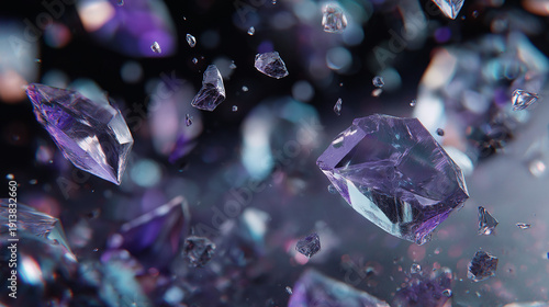 blue and purple crystal