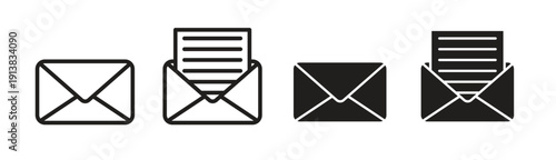 Email icon set