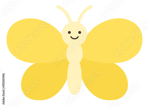 かわいい蝶々のベクターイラスト