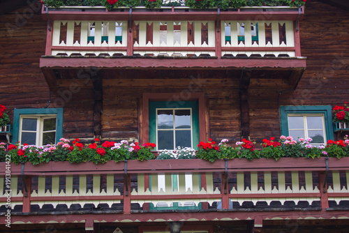 Wallpaper Mural typical wooden house in Grossdorf, Austrian Alps Torontodigital.ca
