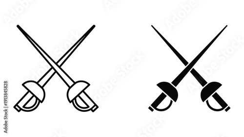 Crossed Swords Illustration