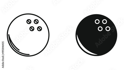 Black and white buttons on white background