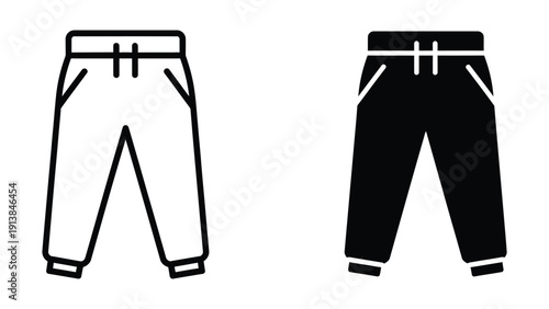 Pants illustration set