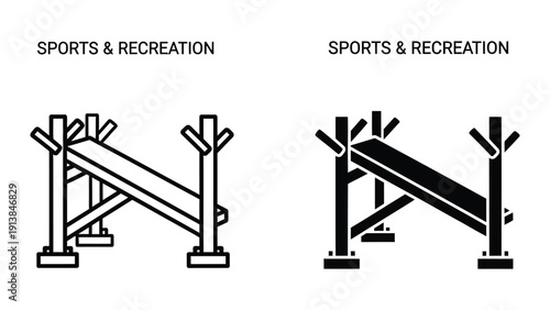 Sports equipment graphic