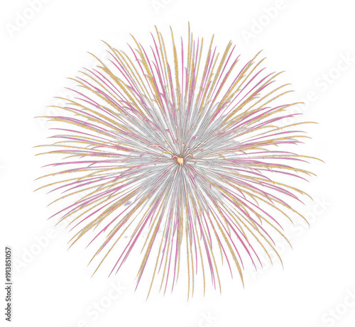 Celebration and festival explosion with a bright spark during a holiday event helps to visualize success or a grand opening for an entertainment industry manager within a festive market sector