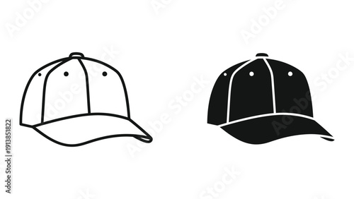 Baseball caps illustration