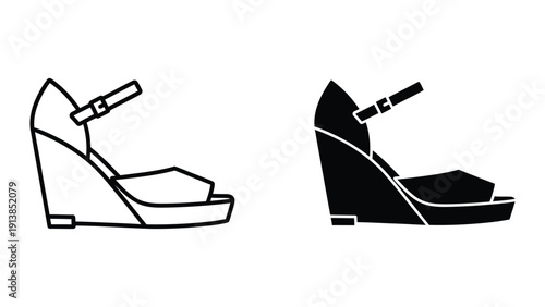 High Heel Sandals Illustration