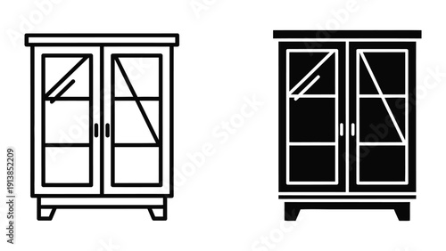 Cabinet icon set