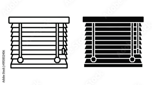 Window Blinds Icon Set