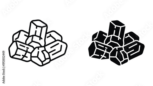 Crystals or gemstones