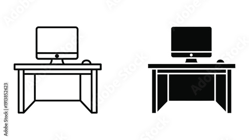 Computer desk icons