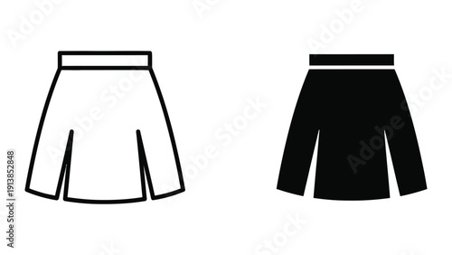 Skirt vector illustration set