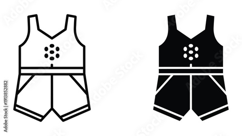 Womens Sports Outfit Illustration