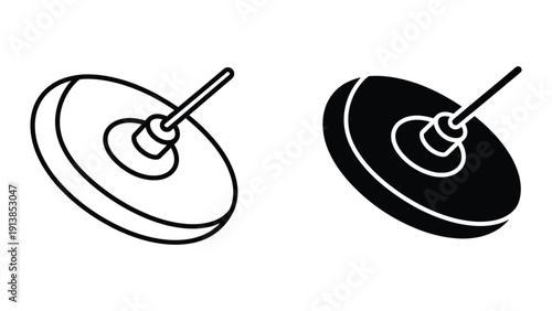 Spinning Tops Illustration