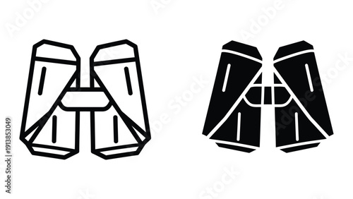 Simple illustration of binoculars