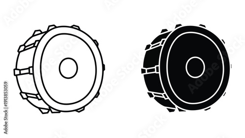 Djembe drum illustrations