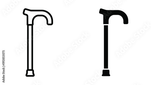 Walking canes illustration