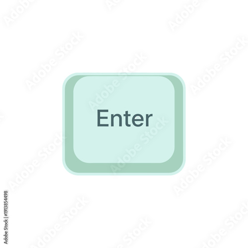 The Enter button is prominently displayed on a computer keyboard interface screen.