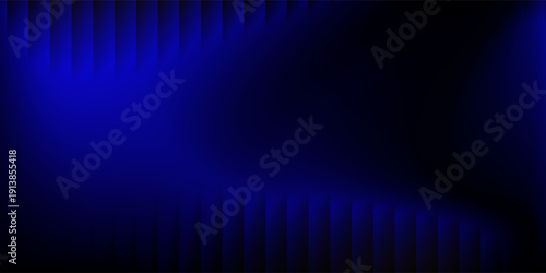 Dramatic abstract blue wave dark background vertical stripes electric glow