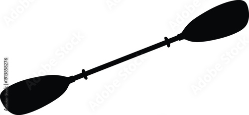 Black silhouette vector illustration of a broom isolated on a white background