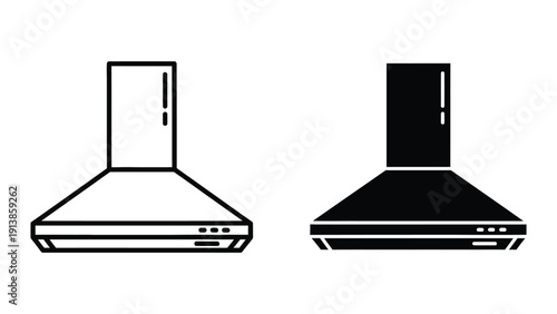 Kitchen range hood illustration