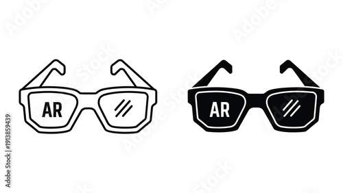 Augmented Reality Glasses Illustration