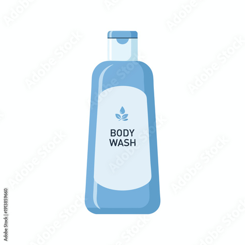 Blue Bottle of Body Wash for Personal Hygiene